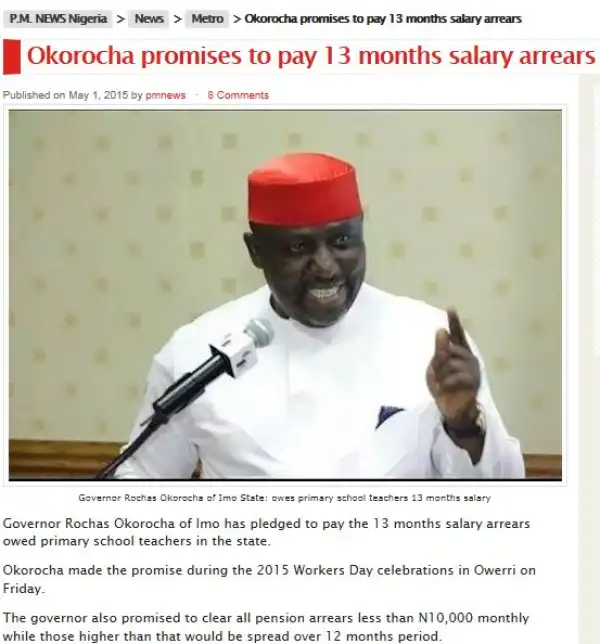 List Of States Indebted To Workers Over 6 Months And Above [Thank God, Edo Is Excepted] 